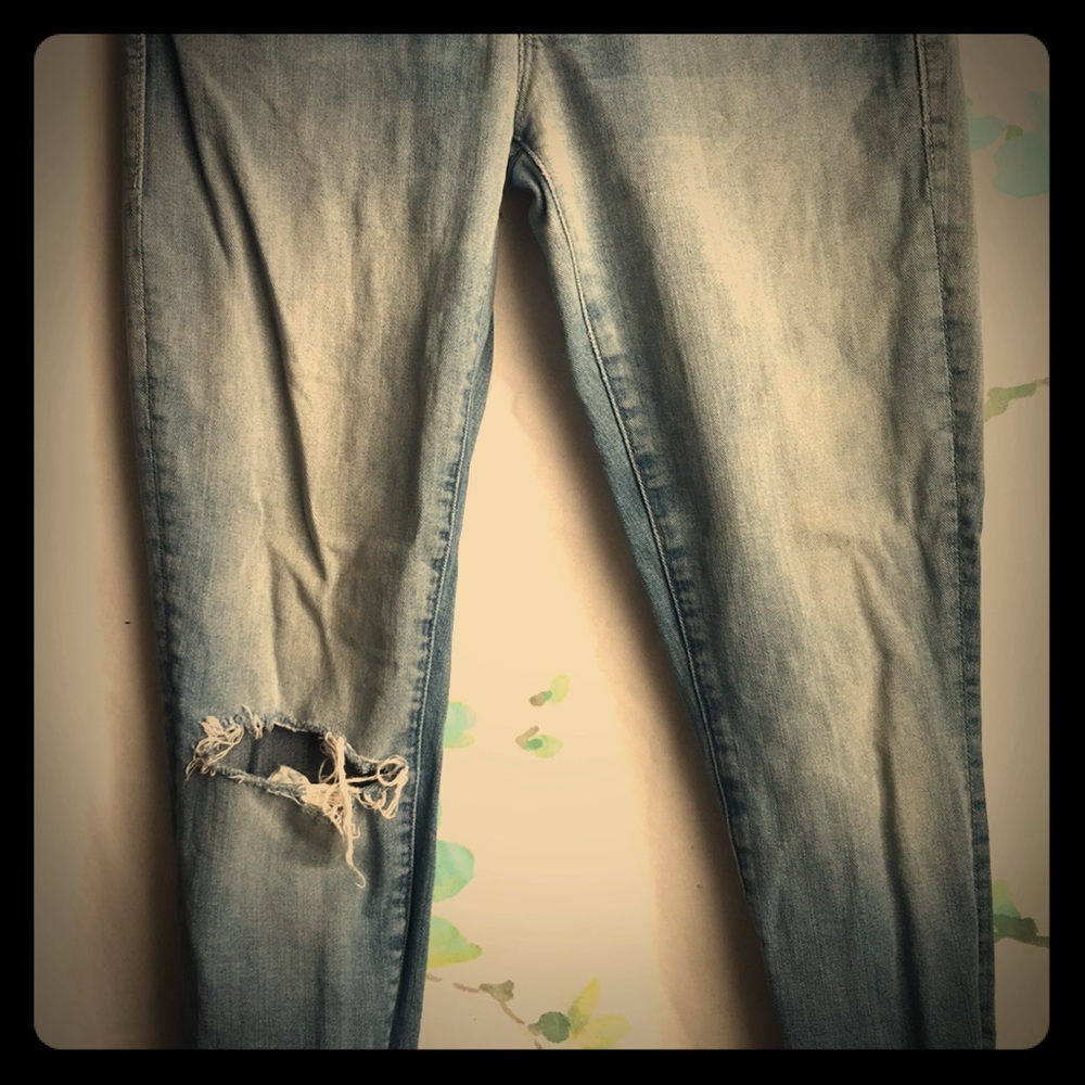 Mother distressed jeans